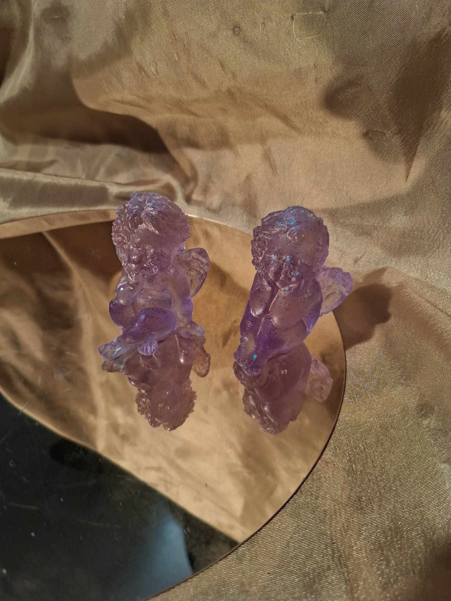 Resin Handcrafted Glitter Angels