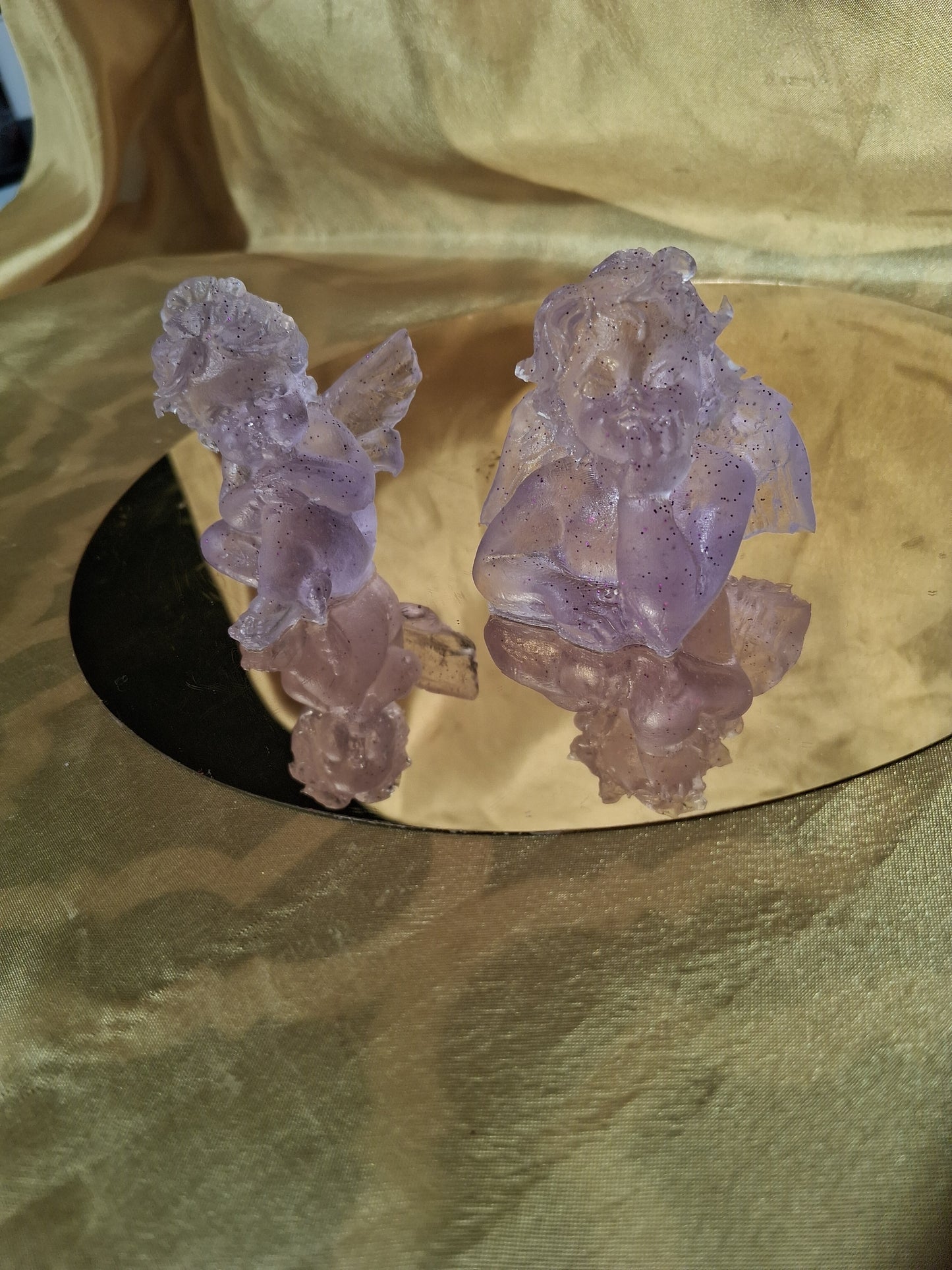 Resin Handcrafted Glitter Angels