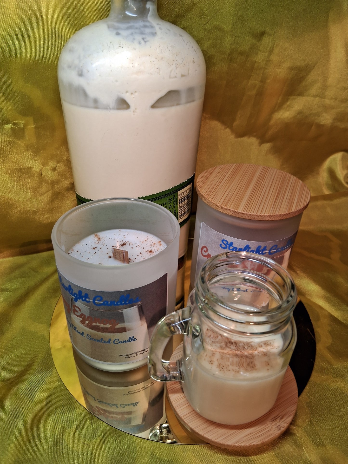 Creamy Eggnog Scented Candle, 9oz, 60+ hrs burn