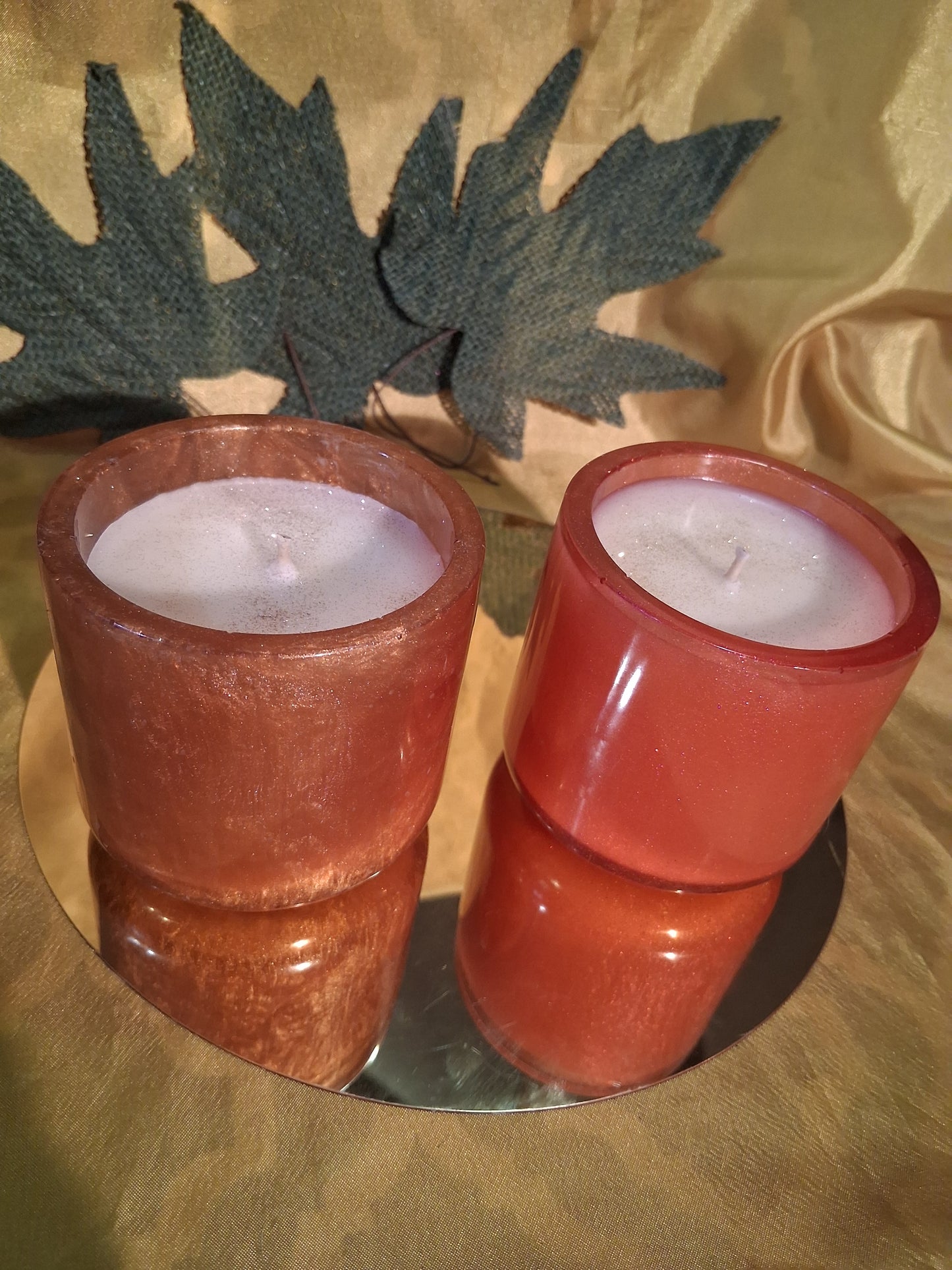 Resin Small Vanilla Velvet Scented Candle
