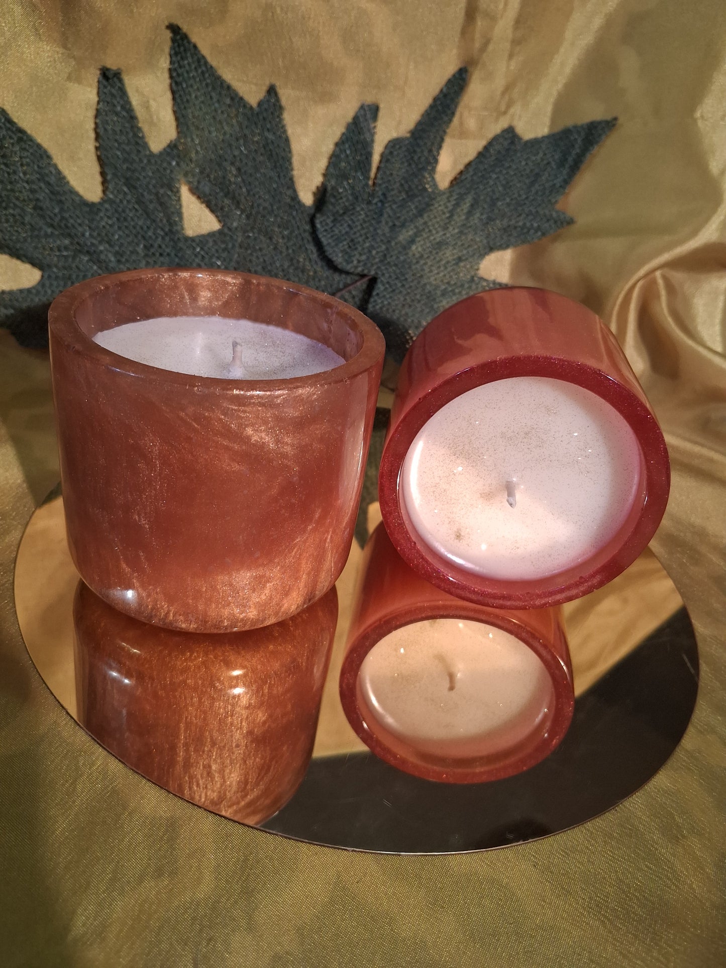 Resin Small Vanilla Velvet Scented Candle