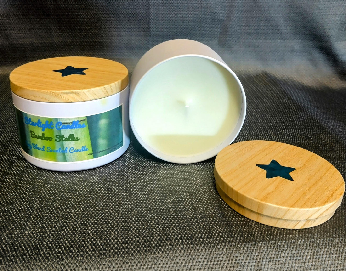 Bamboo Scented Candles 8oz - 35+hr burn