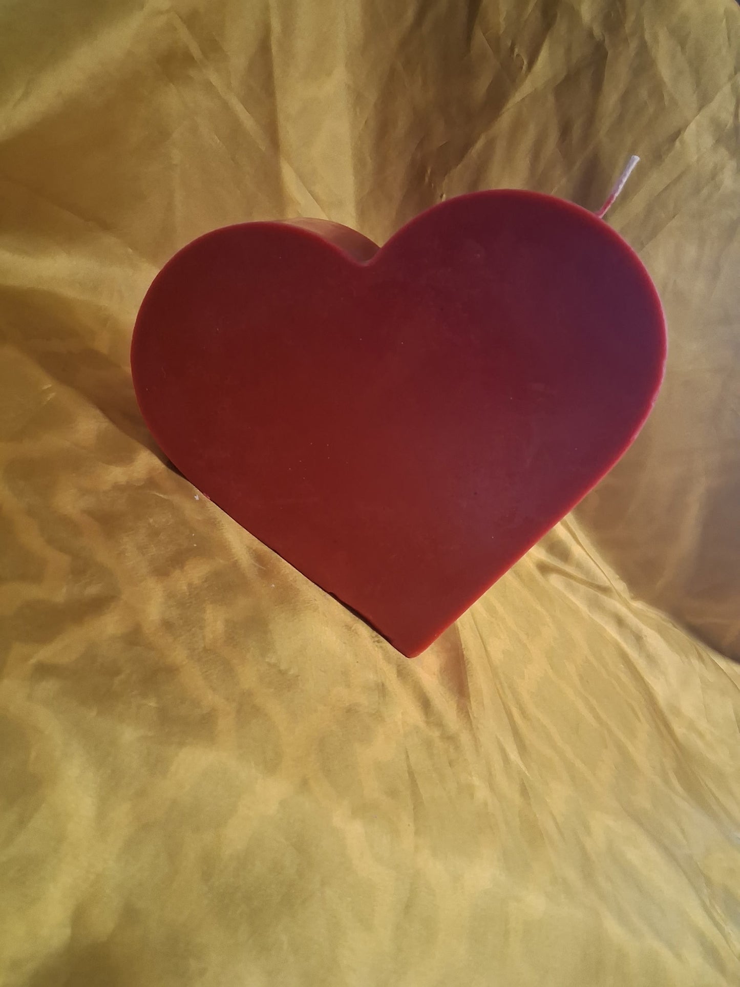 Big Heart shaped scented candle (standalone)