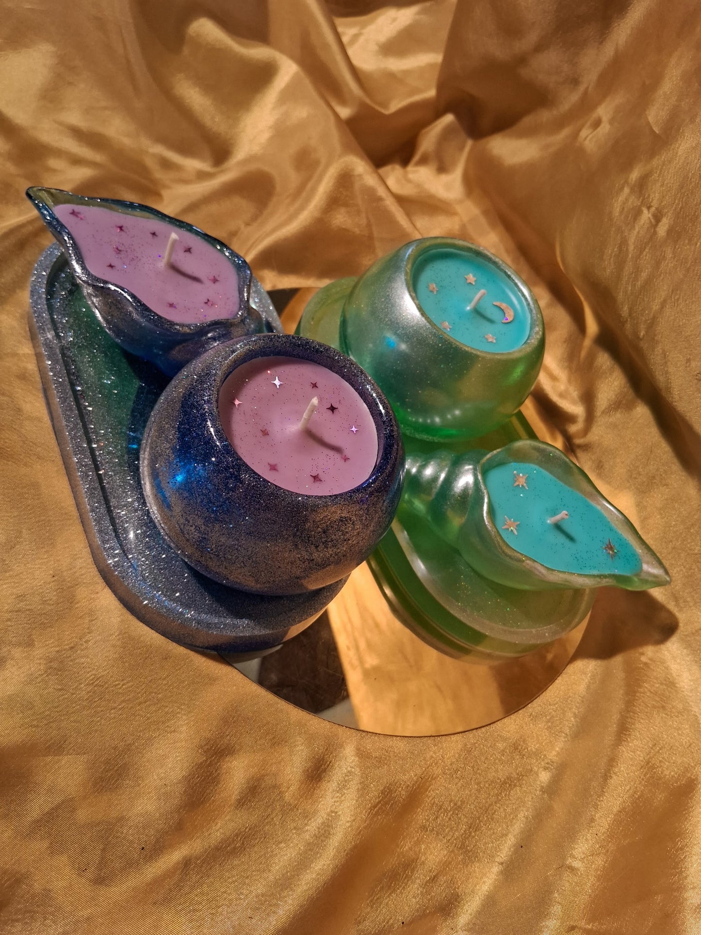 Resin 3 piece set Scented Candle