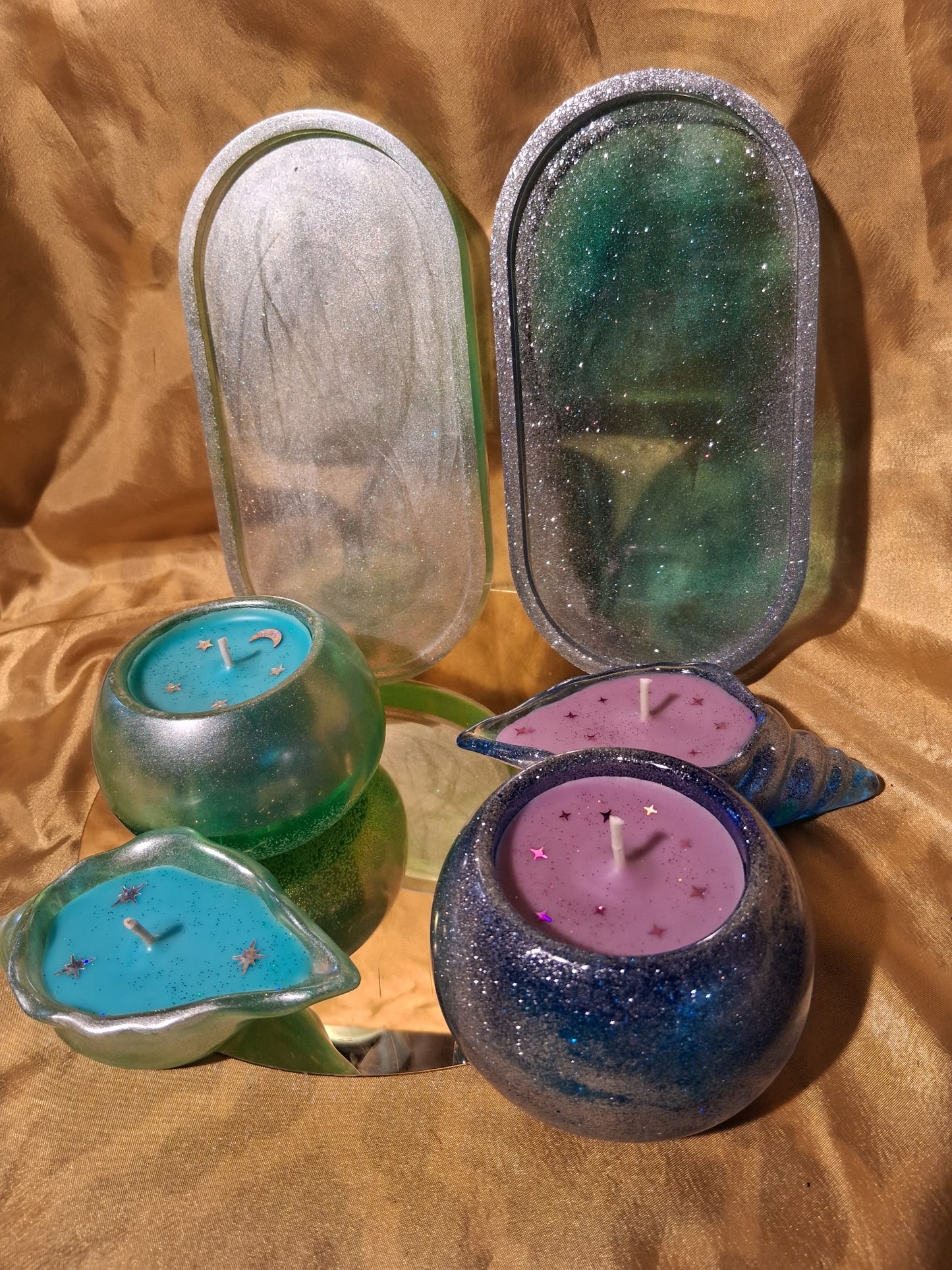 Resin 3 piece set Scented Candle