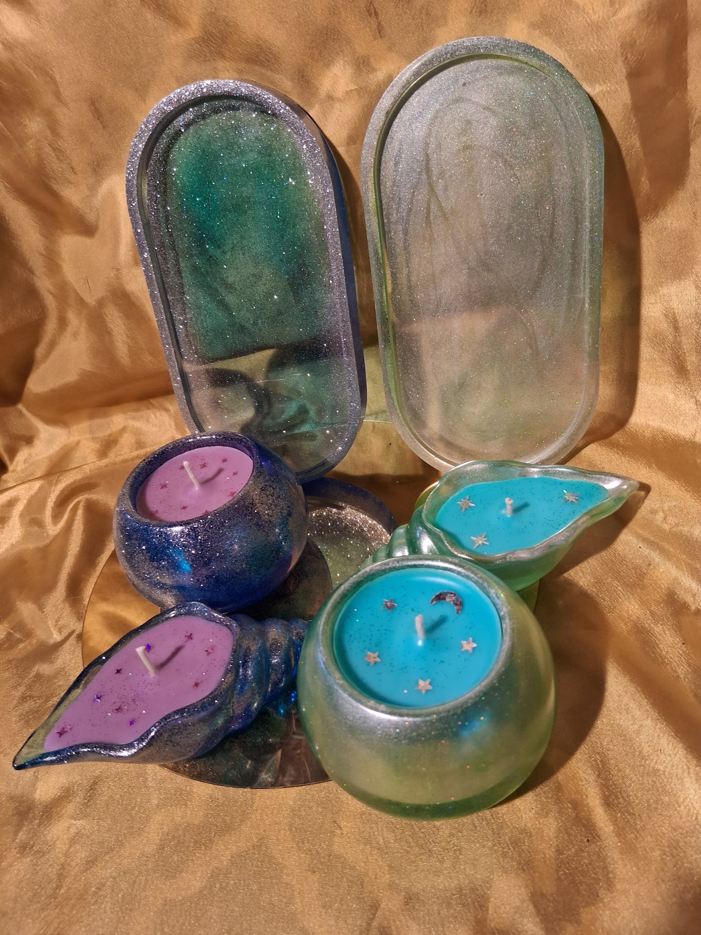 Resin 3 piece set Scented Candle