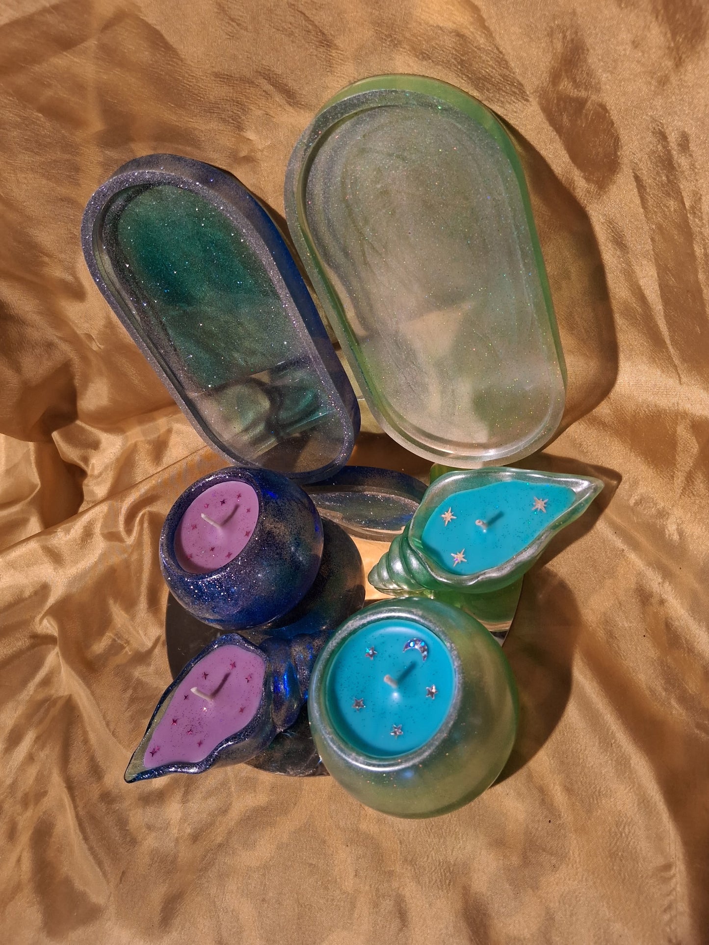 Resin 3 piece set Scented Candle