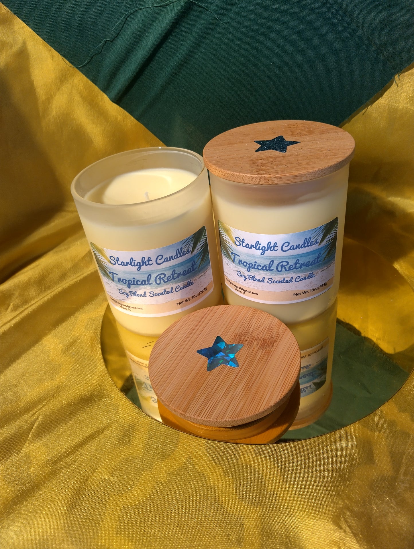 Tropical Retreat Scented Candle/9oz/55+hr burn