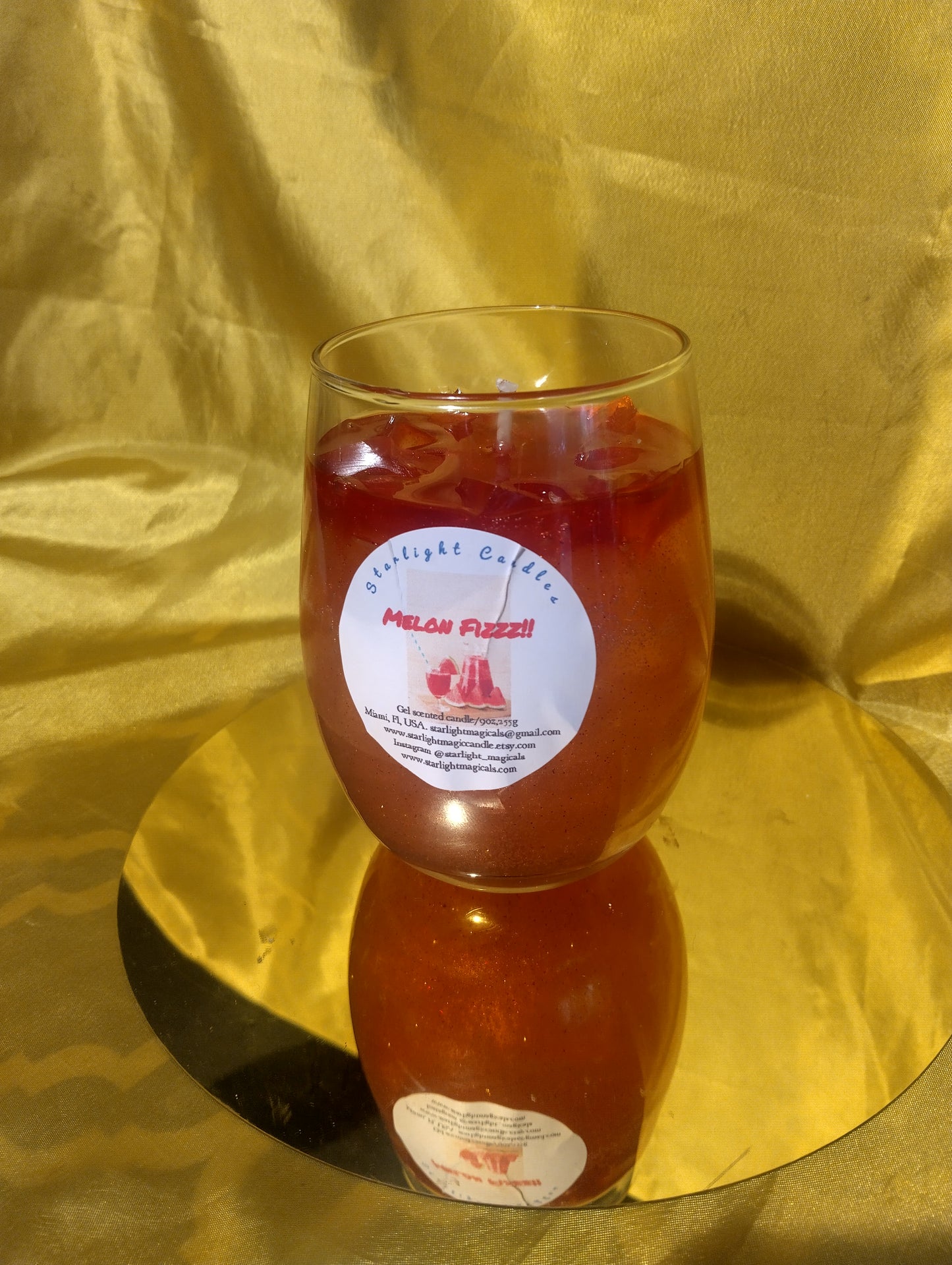 Melon Fizz Gel Scented Candle