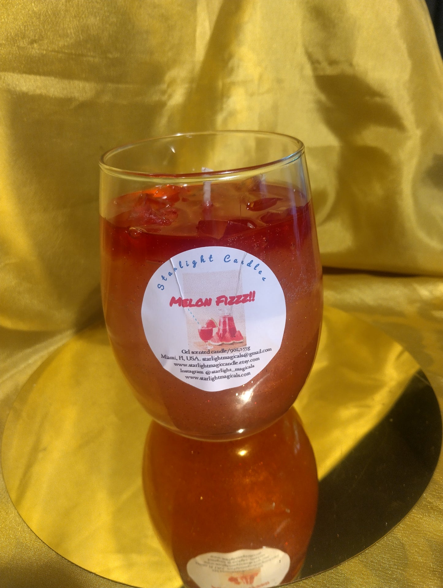 Melon Fizz Gel Scented Candle