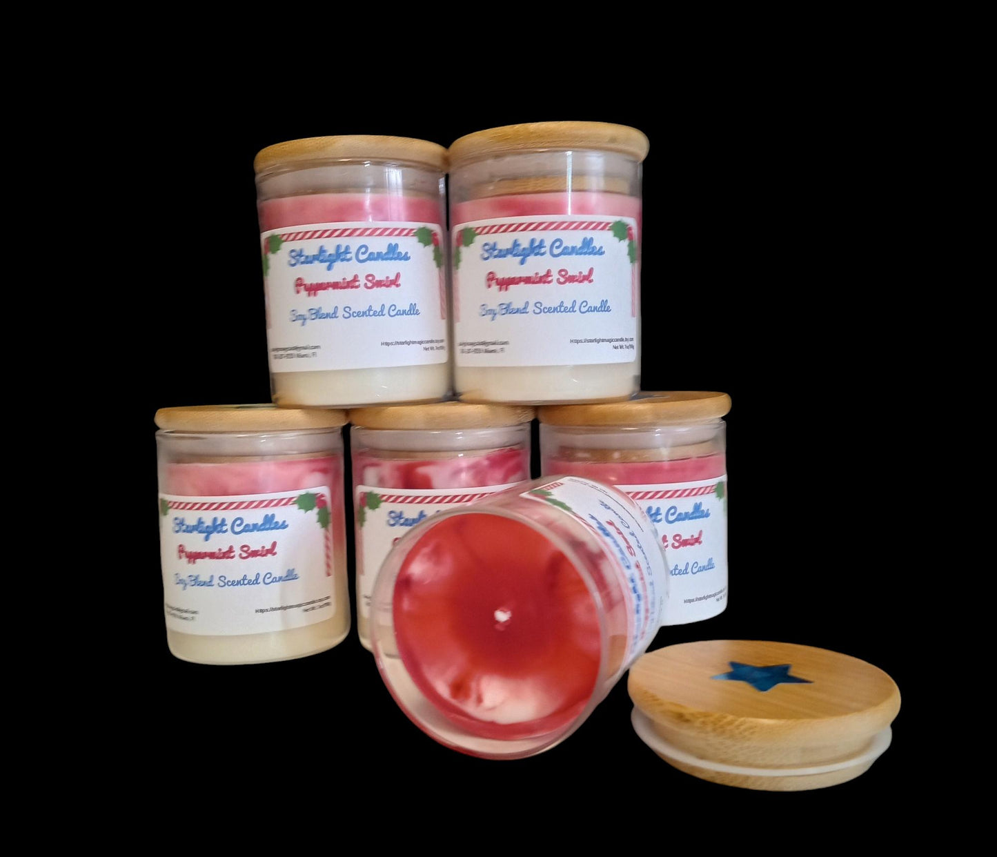 Peppermint Swirl Scented Candle