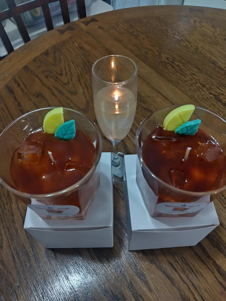 Whiskey Sour Gel Scented Candle, 8oz/80+hr burn time