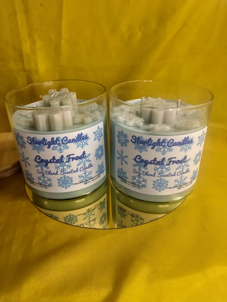 Crystal Frost Scented Candle - 18oz/90+hr burn time