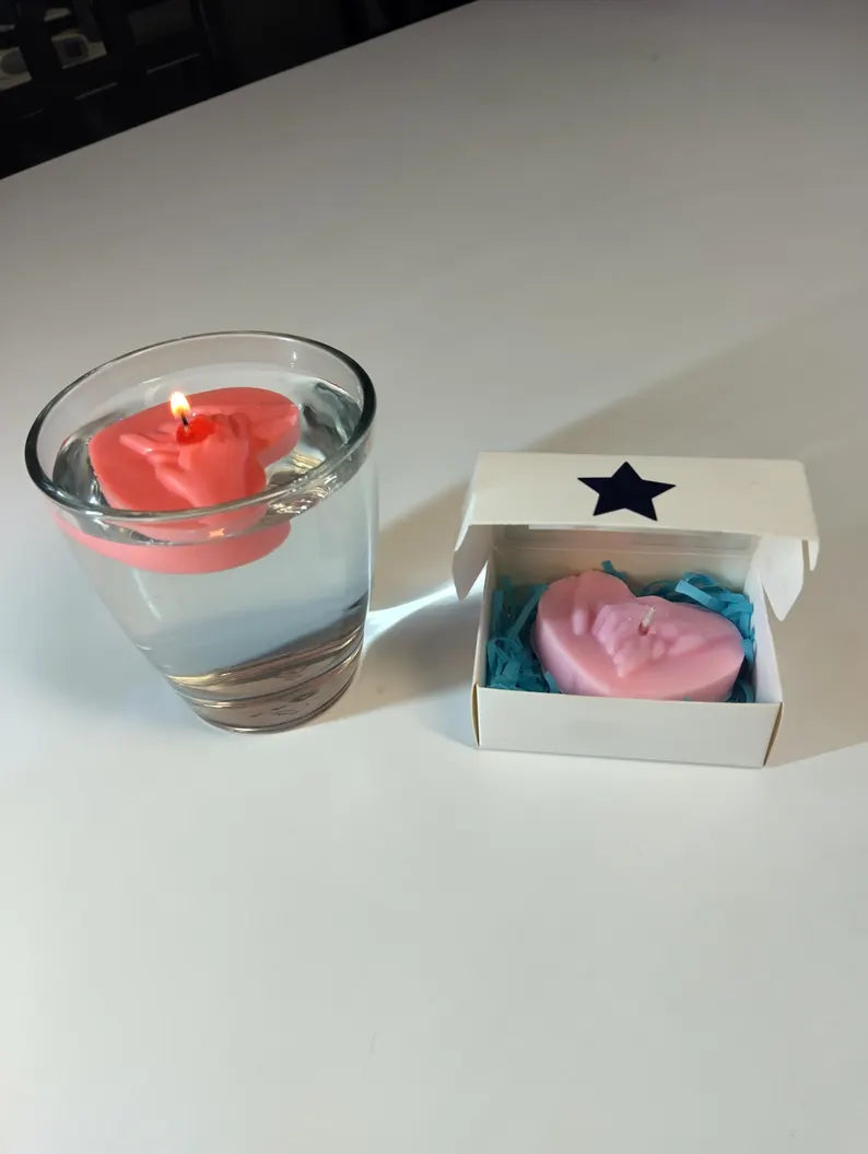 Heart In Hands Floating Scented Candle