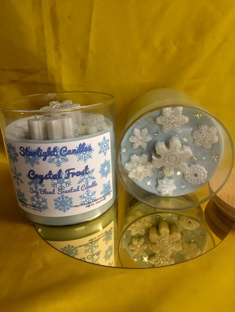 Crystal Frost Scented Candle - 18oz/90+hr burn time