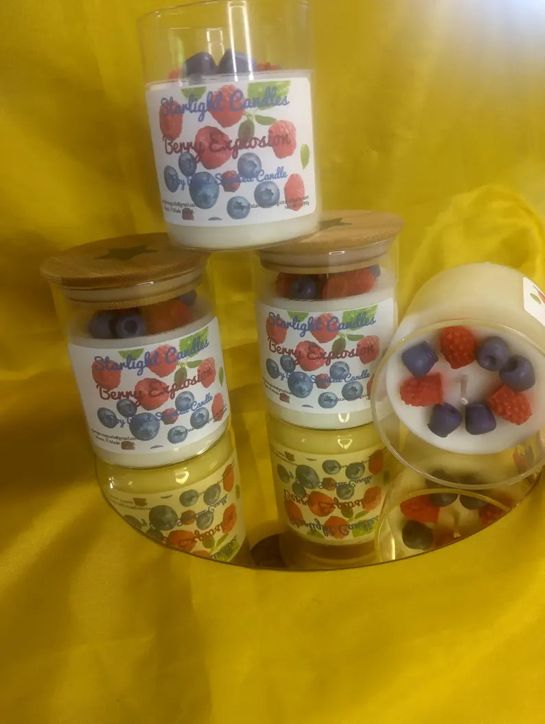 Berry Explosion Scented Candle 6.5oz - 35+hr burn