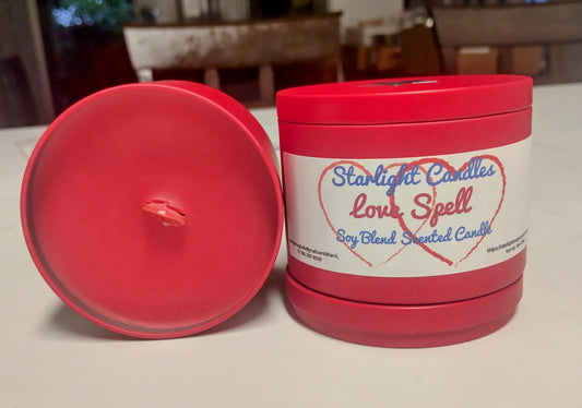 Love Spell Scented Candle 8oz/35+burn