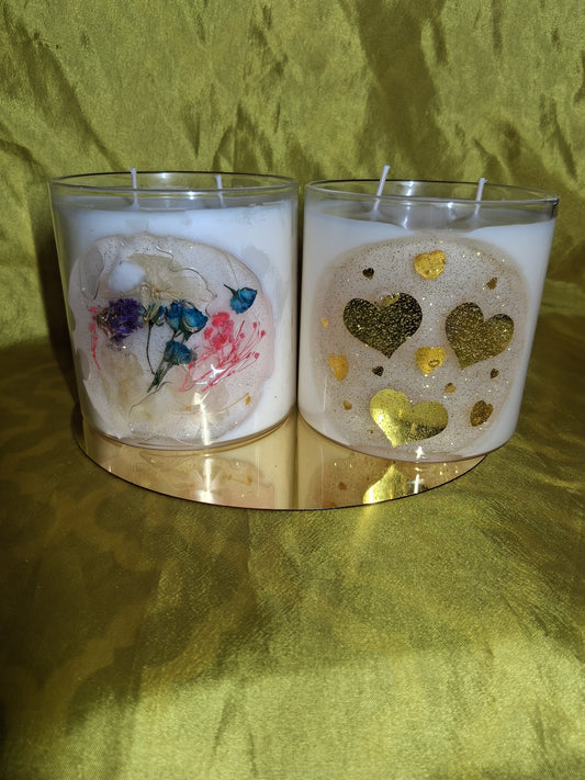 Glass Garden Scented Candle Large - 18oz/90+hr burn time