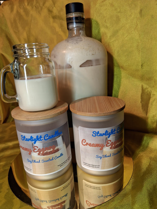 Creamy Eggnog Scented Candle, 9oz, 60+ hrs burn