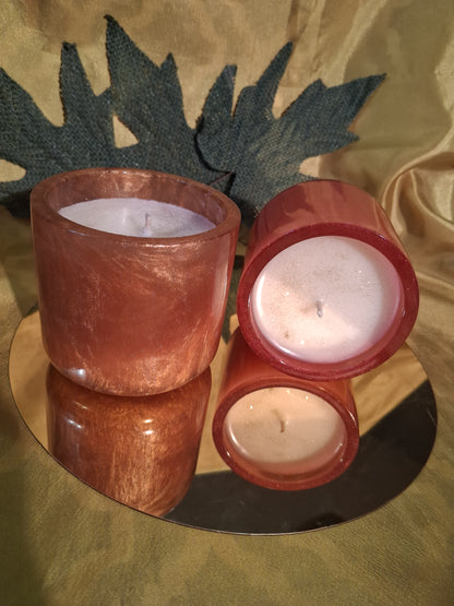 Resin Small Vanilla Velvet Scented Candle