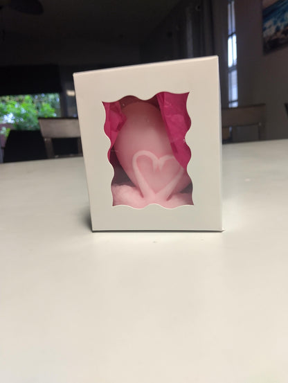 Swan Heart Shaped Scented Candle