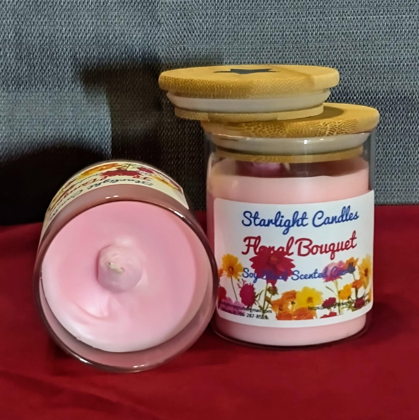 Floral Bouquet Scented Candle 6.5oz/35+hrs burn