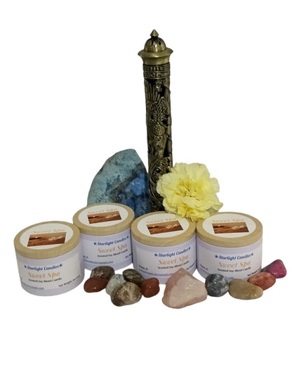 Sweet Spa Scented Candle 7oz, 30+hr burn