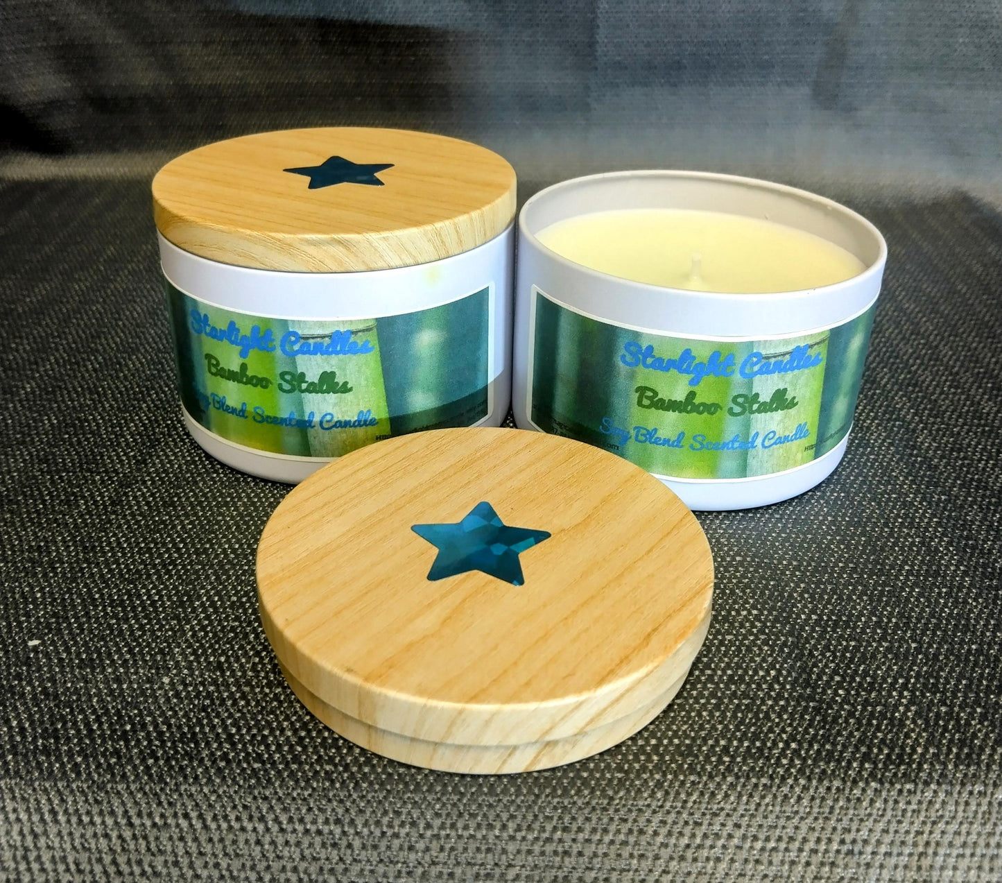 Bamboo Scented Candles 8oz - 35+hr burn