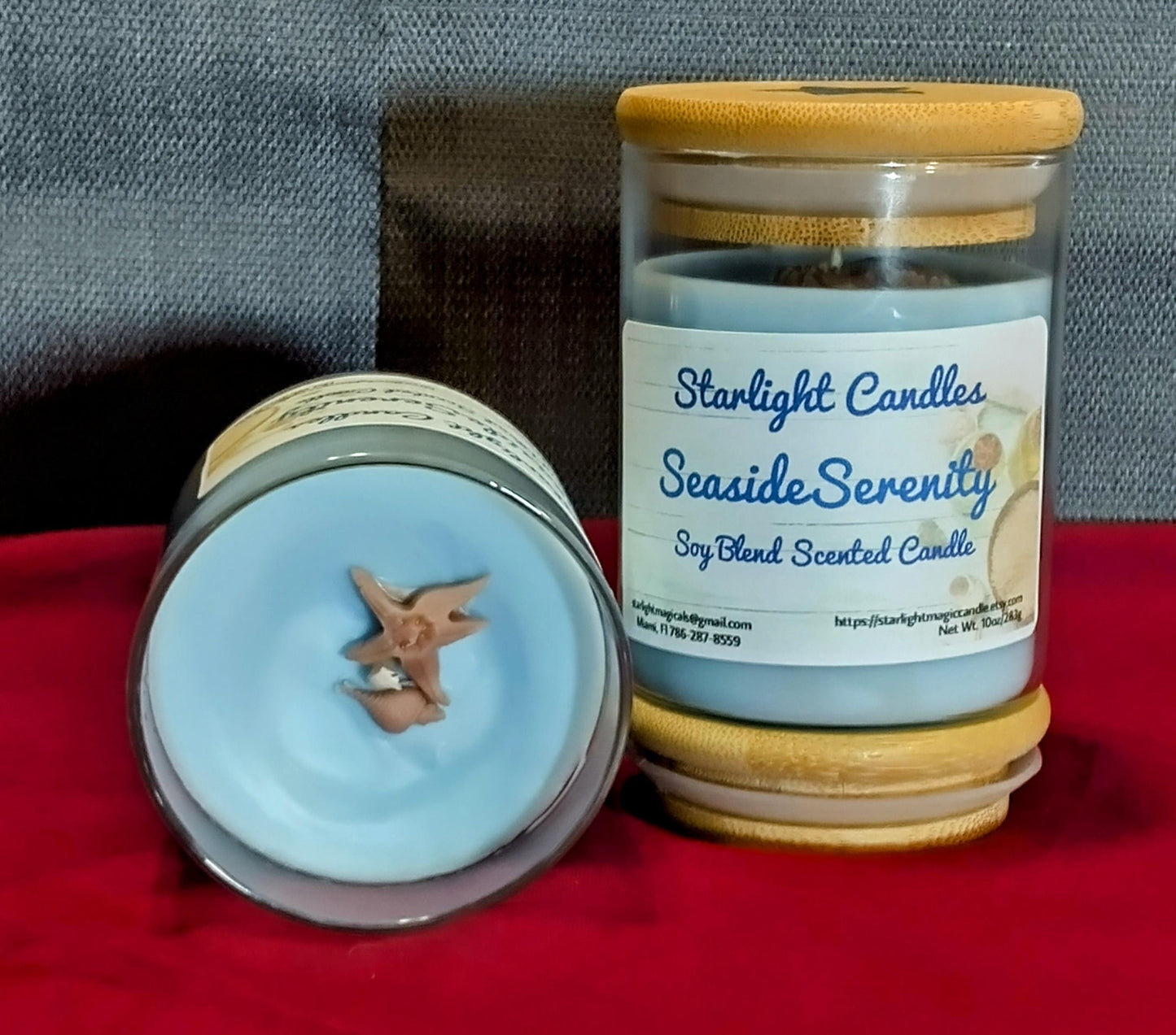 Seaside Serenity Scented Candle 6.5oz / 35+hr burn