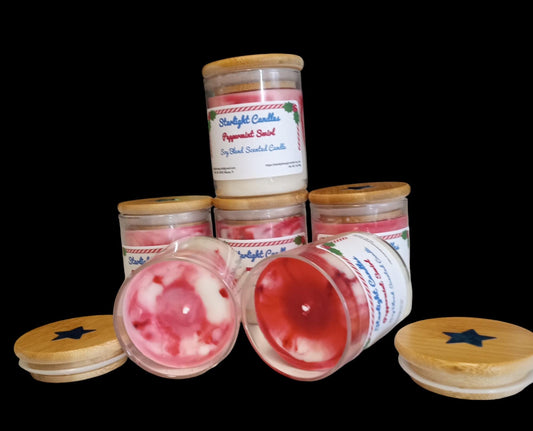 Peppermint Swirl Scented Candle