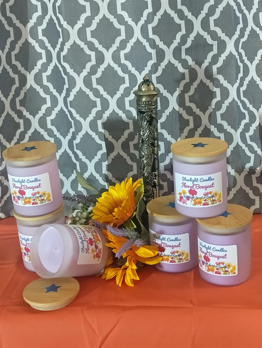Floral Bouquet Scented Candle 6.5oz/35+hrs burn