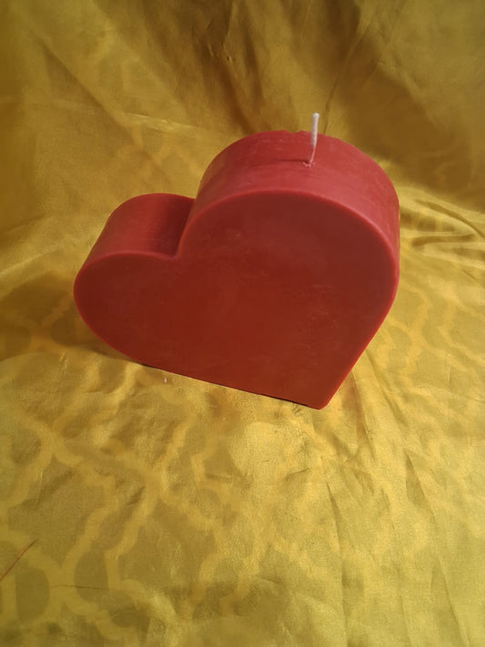 Big Heart shaped scented candle (standalone)