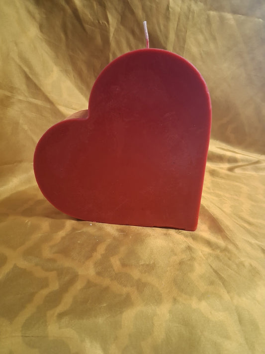 Big Heart shaped scented candle (standalone)