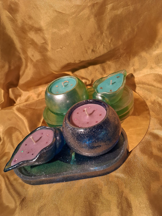 Resin 3 piece set Scented Candle