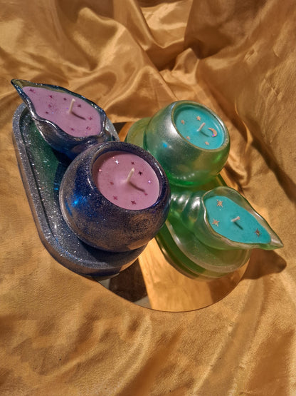 Resin 3 piece set Scented Candle