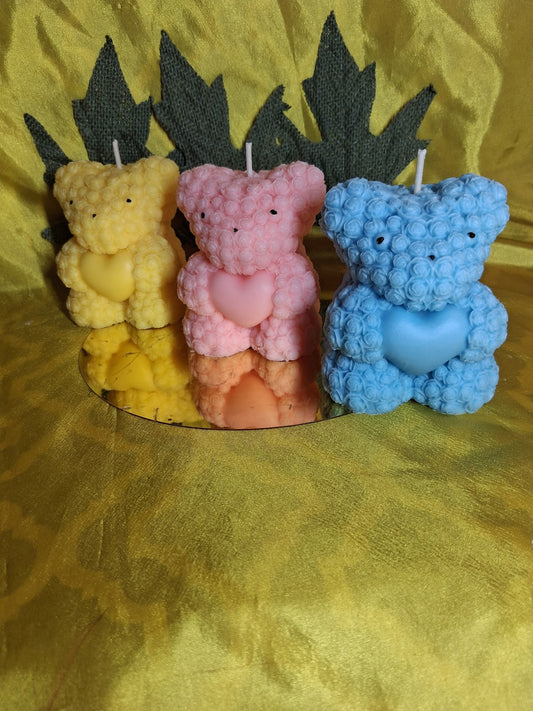 Teddy Bear Mom Shaped Scented Candle
