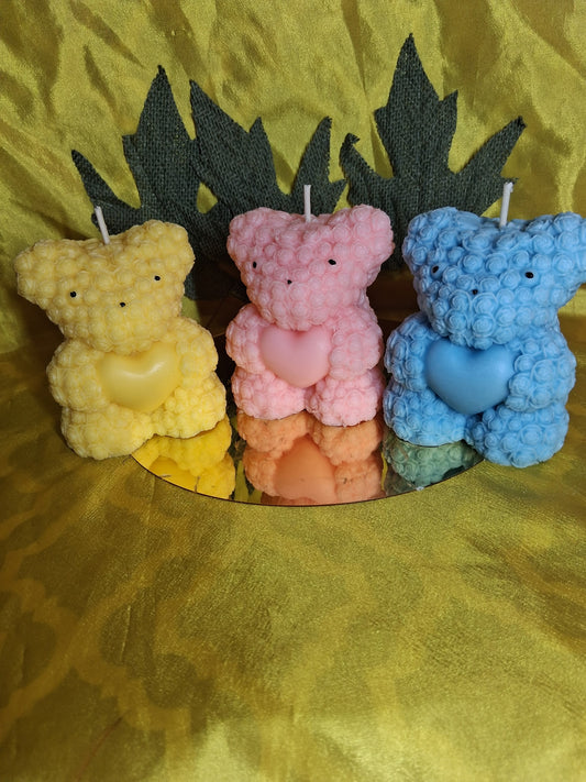 Teddy Bear Mom Shaped Scented Candle