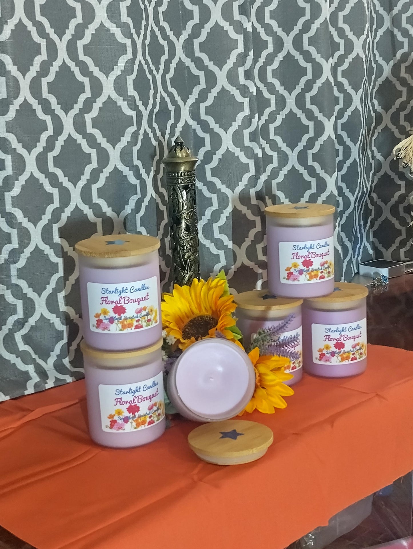 Floral Bouquet Scented Candle 6.5oz/35+hrs burn