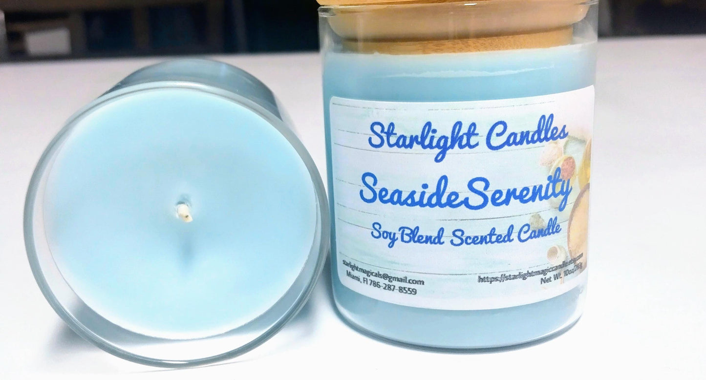 Seaside Serenity Scented Candle 6.5oz / 35+hr burn