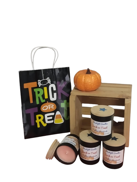 Trick or Treat Scented Candle 6.5oz, Halloween Candle, 35+hr burn