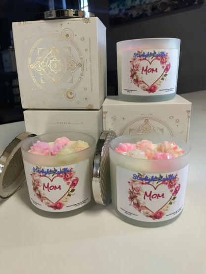 Rose Scented Candle large - 13.5oz/75+hr burn time