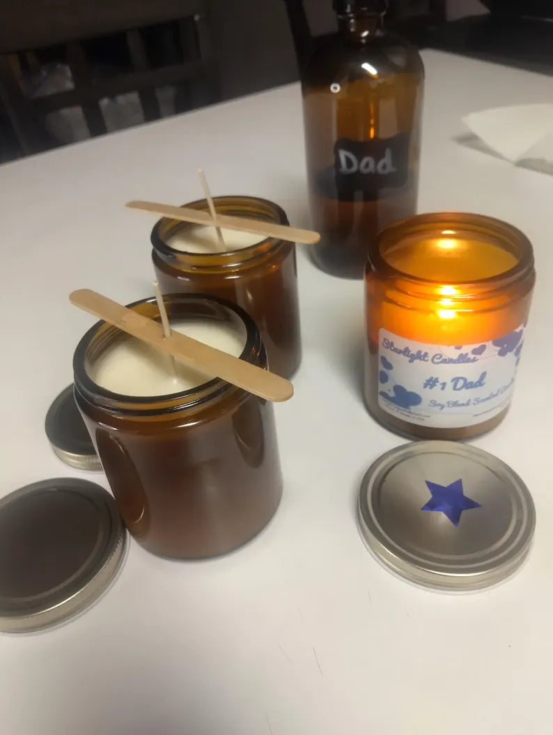 A #1 Dad Scented Candle, 8oz/40+hr burn time