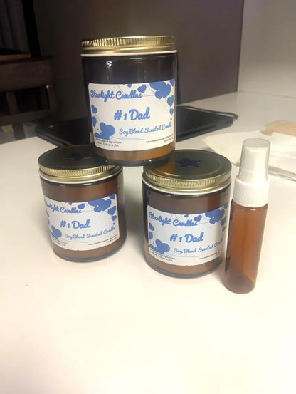 A #1 Dad Scented Candle, 8oz/40+hr burn time