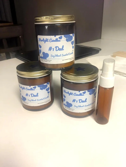 A #1 Dad Scented Candle, 8oz/40+hr burn time