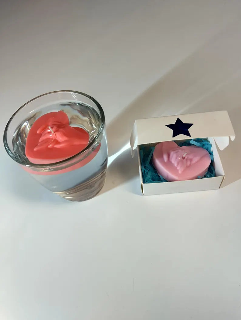 Heart In Hands Floating Scented Candle
