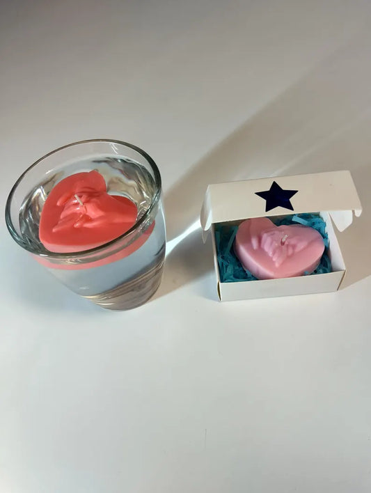 Heart In Hands Floating Scented Candle