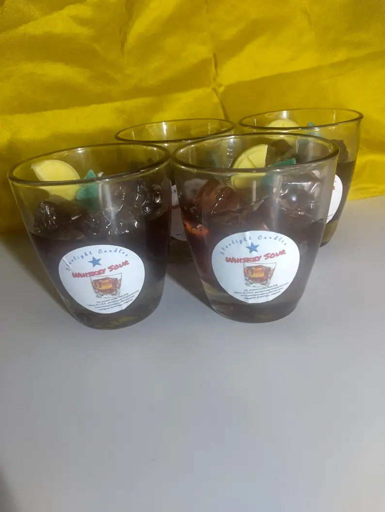 Whiskey Sour Gel Scented Candle, 8oz/80+hr burn time