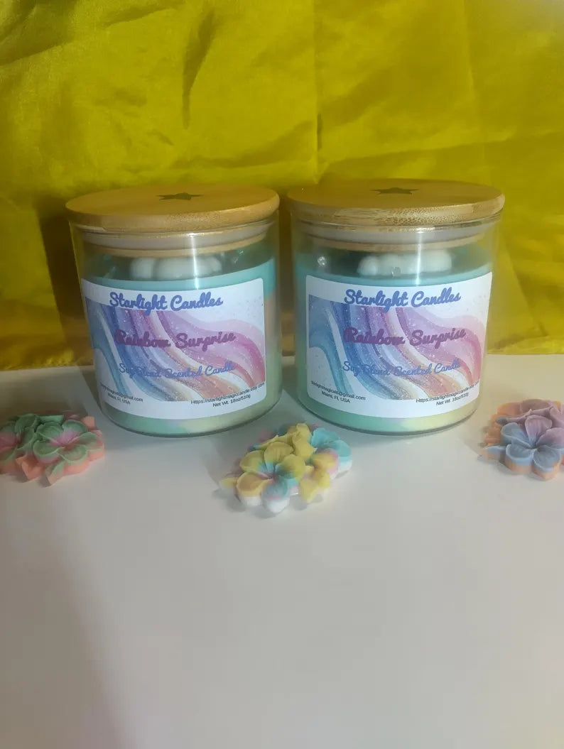 Rainbow Surprise Scented Candle - 18oz/90+hr burn time