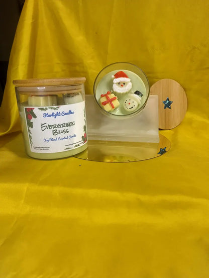 Evergreen Bliss Scented Candle Large - 18oz/90+hr burn time