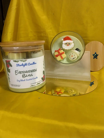 Evergreen Bliss Scented Candle Large - 18oz/90+hr burn time